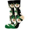 5 PC SOCKS Hosiery Autumn and Winter New Funny Funny Feminina Meias Animais Planta Fruta Kawaii Cute Trendy Harajuku Meias