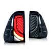 Full LED-bakre baklyktor för Toyota Hilux 20 15-2021 LED-sekventiell Turn Signal Lights Reverse Lamp Brake Stop Light