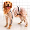 Abbigliamento per cani Abbigliamento impermeabile Cappotto impermeabile leggero trasparente per cani Mantello per animali domestici Tuta orsacchiotto per gatti piccoli