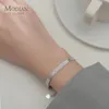 Ketting Modian zilveren prachtige kantpatroon armband 925 sterling zilveren bedelarmband cadeau voor vrouwen bruiloft fijne sieraden231118