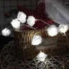 Decoratieve bloemen 1p 1,5 m 10le Rose Flower Led String Licht Artificiële Garland Fairy Lights For Wedding Valentijnsdag Verjaardagsfeestje