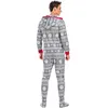 Famille correspondant tenues combinaisons vêtements de noël Homewear enfants adultes Parent enfant porter Elk flocon de neige imprimé combinaison pyjamas 231118