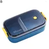 Dinnerware Sets Portable Lunch Case Easy To Clean Bento Holder Buckle Closure Large Capacity Meal Preservation