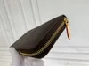 Modedesigner kvinnor plånböcker lyxiga zippy purses brunt blommebrev kreditkortshållare damer lång smala dragkedja pengar koppling väska med låda hög kvalitet