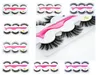 3PairsSet 3D False Eyelashes tjock lång sminkförlängning Ögonfransar med ögonfransklipp Applikator Whole9679561