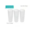 Wine Glasses Us Warehouse 1.5Oz 3Oz Sublimation S Tumbler White Golden Rim Heat Transfer Printing Frosted Cup Blank Drop Delivery Ho Dhl7F