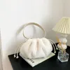 Abendtaschen Damen Handtaschen Winter Trend Marke Designer Handtasche Flauschige Tote Schulterriemen Zylindertasche Klein