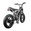 750W MOTOR Electric Bicycle 48V 15Ah Electric Bike Lithium Battery 20 tum 4,0 Fat Däck Retro E-Bike Beach Snow Bike