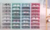 Thickened Transparent Shoe Box Household Plastic Storage Artifact Simple Multilayer Cabinet Rack Assembly Japanese Style Dustproo6519437