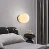 Стеновая лампа Nordic Moon Ball Sconce Light Современная спальня спальня кровати дома атмосфера светодиода с выключателем