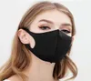 Reutilizável AntiPoeira PM25 Boca Anti Poluição Máscara Facial Unissex Lavável Máscara de Algodão 3D Earloop Máscara Facial Preta 6394219