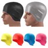 Swimming caps Adults Swimming Caps Men Women Long Hair Waterproof Pool Cap Ear Protect Large Silicone Diving Hat P230418