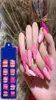 False Nails 100pcs Coffin Pink Color Mix Matte Artificial Long Ballerina Fake Full Cover Nail Tips Press On5477709