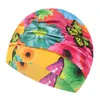 Capas de natação 2020 Mulheres estampadas de flor Piscina de natação Ponto de natação Praia Proteja as orelhas de cabelo chapéu de banho para meninas cabelos longos Lady Swim Cap P230418