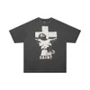 Men's Tshirts Saint Michael Ss Men Women t Shirt Cross Washed Distress Vintage Hip Hop High Street Casual Oversized Short Sleeve