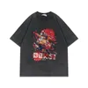 Men's T Shirts Anime Chainsaw Man T shirt Power Washed Cotton Tshirt Streetwear Retro 2023 Summer Short Sleeve Oversize Y2k Tops Tees Harajuku 230419