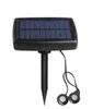 Lâmpada de gramado Solar Spotlights ao ar livre, iluminação paisagística Luzes solares LED, luz de cerca 10 LED String Warm IP65 Iluminação à prova d'água para jardim de jardim