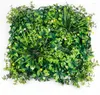 Dekorativa blommor 50 50 cm 3D Bakgrund Växtvägg inomhus Dörrstep Shop Garden Landscaping Decoration Green Artificial False Lawn