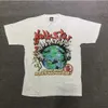 Hellstar Studios Globe Tee Grande Taille Hommes T-shirts Couverture En Coton Lourd Homme Vintage Surdimensionné T-shirt Streetwear T-shirt Jeunes T-shirts omn