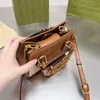 Designer Tragetaschen Bambus Handtaschen 2022 Mode Unisex Totes Brieftasche Abnehmbarer Riemen Hochwertiges Leder Umhängetasche Umhängetasche Geldbörse Briefmuster Design 2023