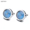 Cuff Links Battery Digital Watch Cufflinks For Men Lepton Real Clock Cufflinks Watch Cuff links for Mens Jewelry Relojes gemelos 230419