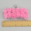 Kwiaty dekoracyjne 144pcs/2 cm koronkowa mini piana Rose sztuczny kwiat bukiet dekoracja ślubna