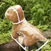 Hondenkleding regenjas puppy waterdichte poncho huisdieren kleding regenrainwater honden transparante regenjas mode
