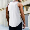 Hommes Débardeurs Coton Workout Gym Top Hommes Muscle Sans Manches Sportswear Chemise Stringer Mode Vêtements Bodybuilding Singlets Fitness Gilet 230419