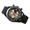 Herrenuhr Top AAA Luxus neue Herren Sportuhr Super Run hochwertige Uhr schwarzes Kautschukarmband
