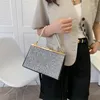 Evening Bags Elegant Women Wedding Clutch With Pearl Glitter Handbags Luxury Designer Lady White Pink Crossbody Messenger