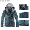 Men's Jackets Autumn 2023 Jean Jacket Oversized Denim Hoodies Cowboy Mens And Coat Plus Size 4XL 5XL 2930 YQ