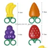 Sax barns rostfritt stål Handverktyg Creative Fruit Magnetic Sticker Cartoon Drop Delivery Home Garden Dhgarden DHPXL