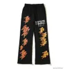 Designers Casual Pant Streetwear Jogger Byxor Sweatpants RRR123 Liu Yaowens Flame Made Old VTG American High Street Fashion BR Micro La Sports Pants Guard Pants