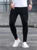 Mens Jeans Spring Summer High Fashion Black Skinny Ankle Fit Ripped Men Stylish Designer Denim Pants for Man 230419