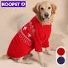 Ropa para perros HOOPET Copo de nieve Suéter rojo cálido para perros grandes Excursión de invierno Ropa suave para mascotas Navidad Ragdoll Cat Coat Proveedores 231118