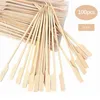 Tools Bamboo Barbecue Skewers Disposable Wooden BBQ Sticks Cocktail Grill Mats Fork Food Stick Outdoor Camping Party Supplies