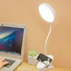 Lampes de table Lampe de bureau LED Clip sur USB Rechargeable Luminosité ajustable Commande tactile 3 modes d'éclairage