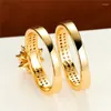 Обручальные кольца роскошные женские белые каменные кольцо Классическое желтое золото обручение цветочные кристалл для женщин