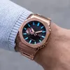 Montre de choc originale sport numérique à quartz unisexe GM-B2100 pleine fonction or rose LED lumière de levage automatique pleine fonction heure mondiale série Oak