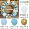 Decorazione per feste Kit arco ghirlanda di palloncini blu Buon compleanno Decorazioni per matrimoni Coriandoli per bambini Forniture per palloncini Baby Shower Latex