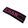 Bandana de designer para as mulheres femininas de cabeça respiráveis ​​para fitness que bebem suor elástico elástico Wicking Hair Band Band Athletic algodão cabeça preta vermelha cinza