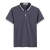 Mens Polos BROWON summer casual polo shirt men short sleeve turn down collar slim fit sold color polo shirt for men plus size 230419