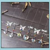 Garden Decorations Ab Color Crystal Sun Catcher Decoration Window Lawn Butterfly Dragonfly Hanging Prism Rainbow Maker Beaded Charms Dhfwq