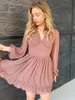 Casual Dresses Capucines Swiss Dot Ruffles Deep V Neck Summer Dress Women