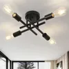 Lustres modernos lustre simples lustre retro industrial lâmpada de teto para sala de estar quarto de decoração criativa luminária de decoração