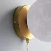 Стеновая лампа Nordic Moon Ball Sconce Light Современная спальня спальня кровати дома атмосфера светодиода с выключателем