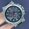 2024 designer unisex sport origineel shock mechanisch horloge horloge roestvrij grote wijzerplaat kompas wereldtijd volledig functionele eiken serie