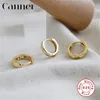 Boucles d'oreilles créoles 1 pièces en argent Sterling 925 INS Simple géométrique petit pour les femmes petit cercle or Huggie