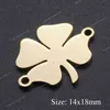 5 stks/partij Maple Leaf DIY Charms Groothandel 316 Rvs Gelukssymbool Connectors Charme Levensboom Sieraden Hanger Mode JewelryCharms