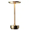 Настольные лампы 1Set Bar Ambience Retro Desk Lamp Touch USB Rechargable Restaurant Gold